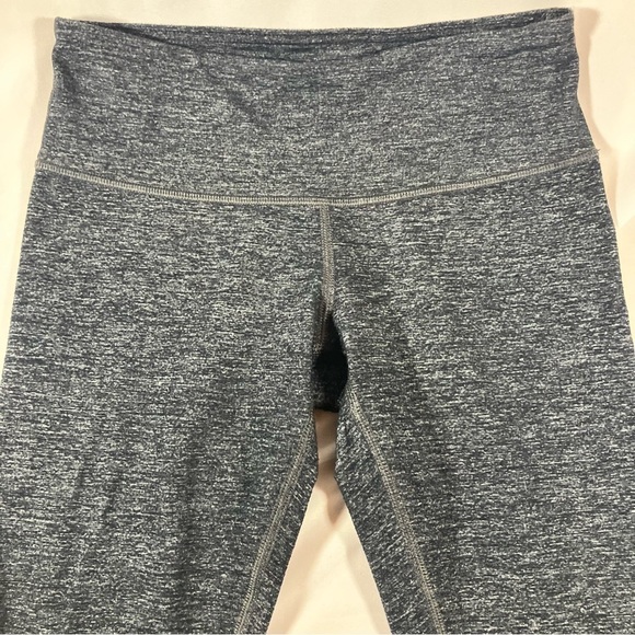 Lululemon Wunder Under Crop Herringbone Black / Black Sz 4 - Picture 3 of 6